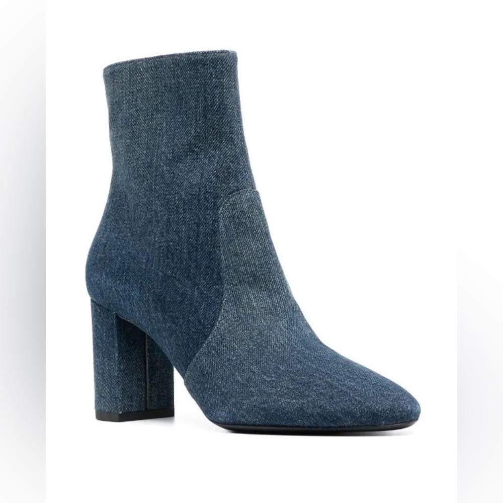 Saint Laurent denim boots booties